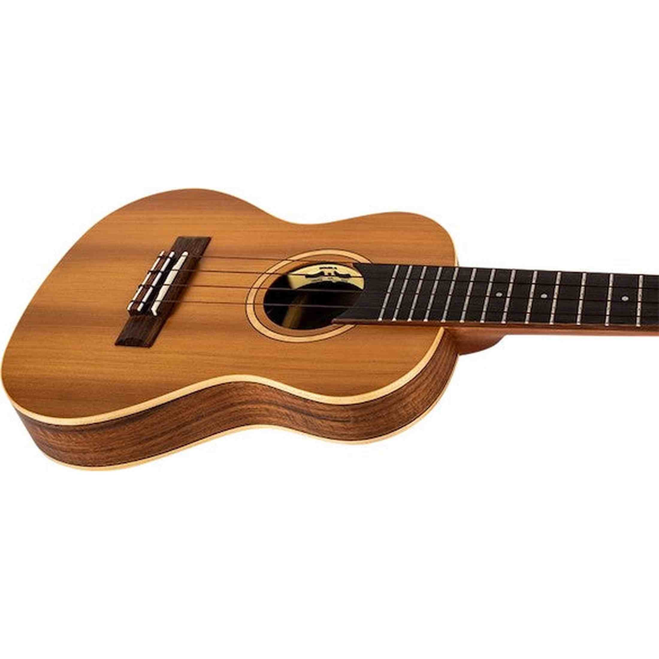 Flight Leia CE Elektrisch-Akoestische Concert Thinline Ukulele met Solid Cedar Top, Acacia Body en Double B1U Pickup