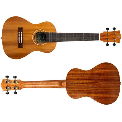Flight Leia CE Elektrisch-Akoestische Concert Thinline Ukulele met Solid Cedar Top, Acacia Body en Double B1U Pickup
