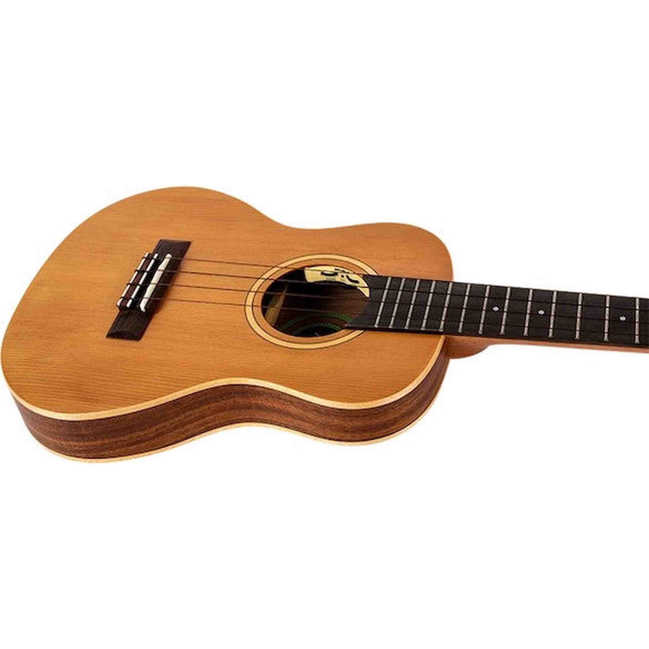 Flight Leia TE Elektrisch-Akoestische Tenor Thinline Ukulele met Solid Cedar Top, Acacia Body en Double B1U Pickup