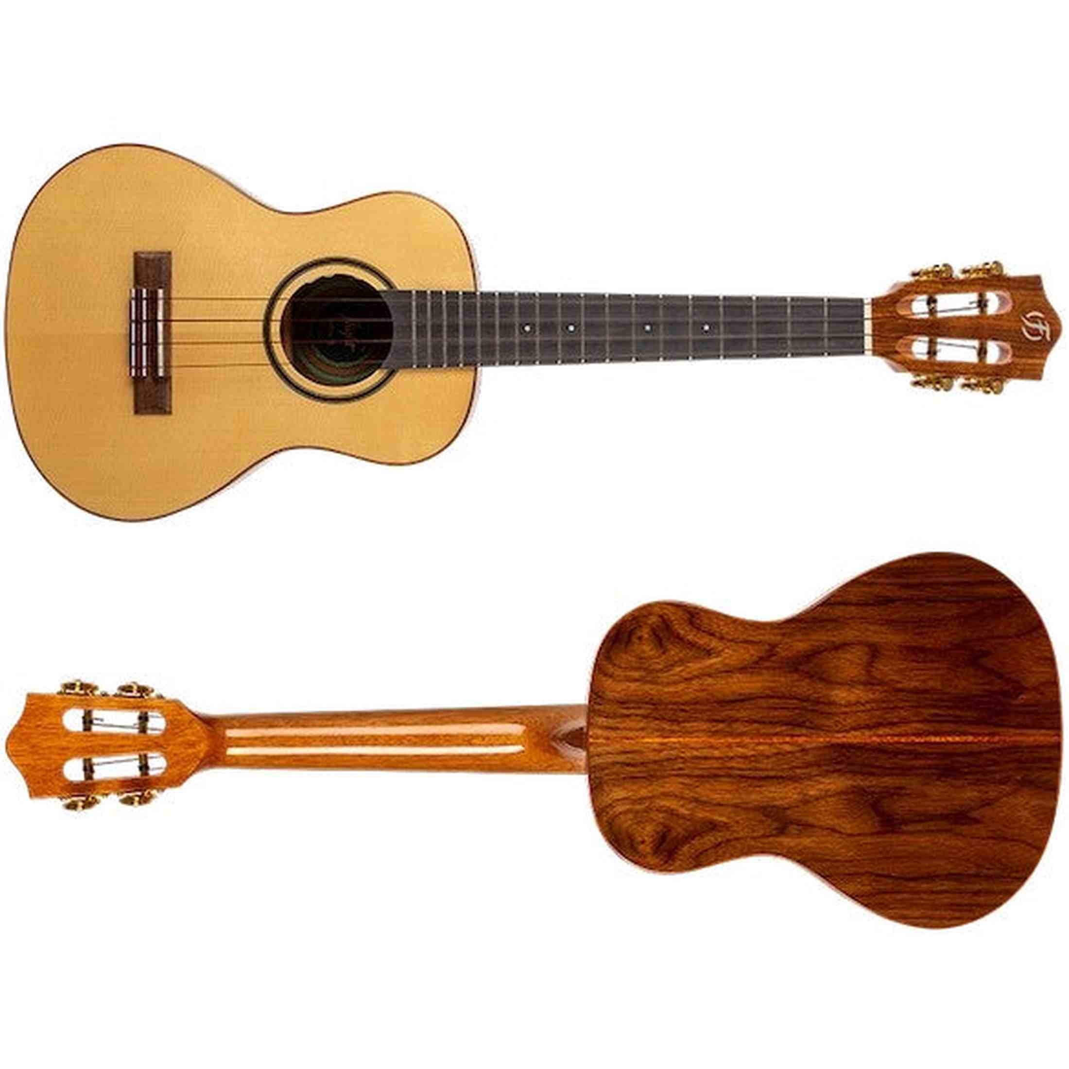 Flight Sophia CE Elektrisch-Akoestische Concert Ukulele met Solid Spruce Top, Walnut Body en Double B1U Pickup