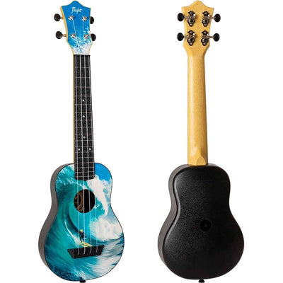 Flight TUSL-25 SURF Soprano Longneck Ukulele met Linden Top, ABS Body en Aquila Snaren