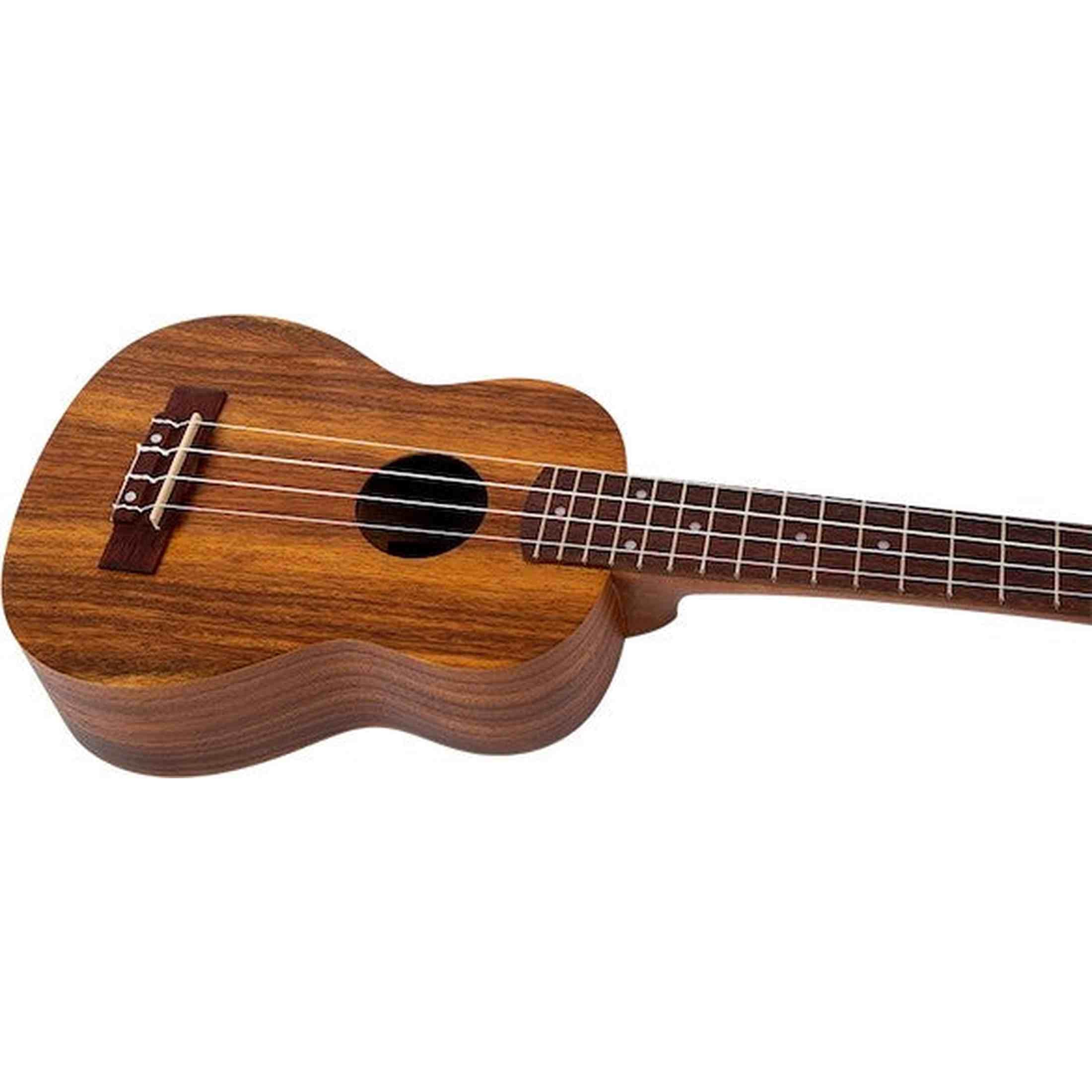 Flight NUC200 Concert Ukulele met Gelamineerd Teak Body, 38 mm Topkam en Gigbag