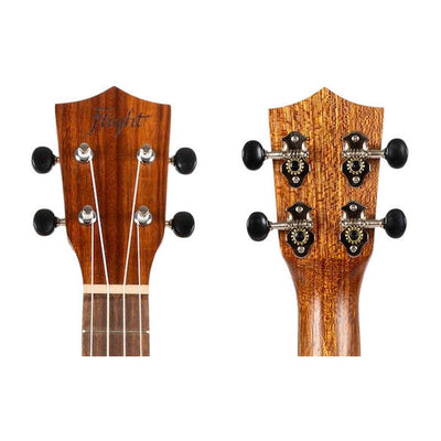Flight NUC200 Concert Ukulele met Gelamineerd Teak Body, 38 mm Topkam en Gigbag