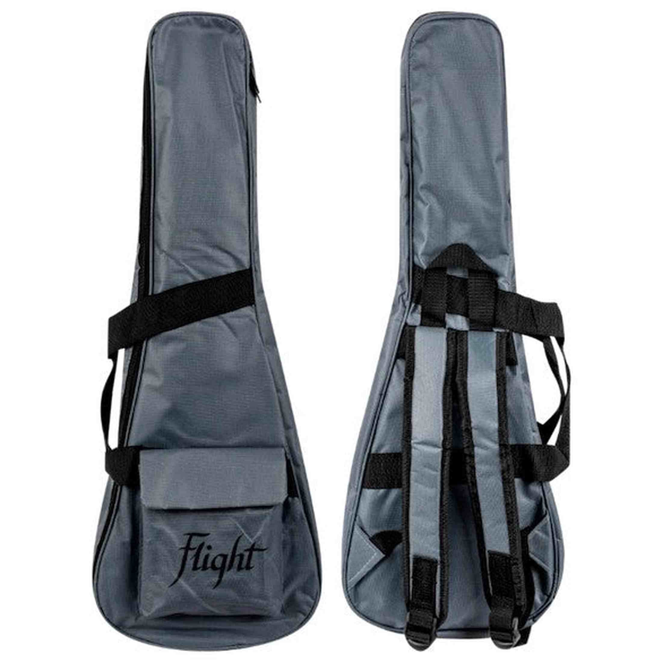 Flight NUC200 Concert Ukulele met Gelamineerd Teak Body, 38 mm Topkam en Gigbag