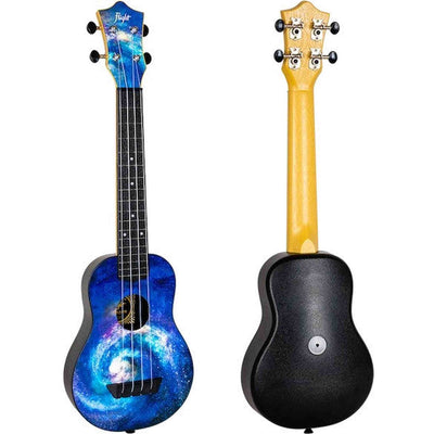 Flight TUSL-40 SPACE Soprano Longneck Ukulele met Linden Top, ABS Body en Aquila Snaren