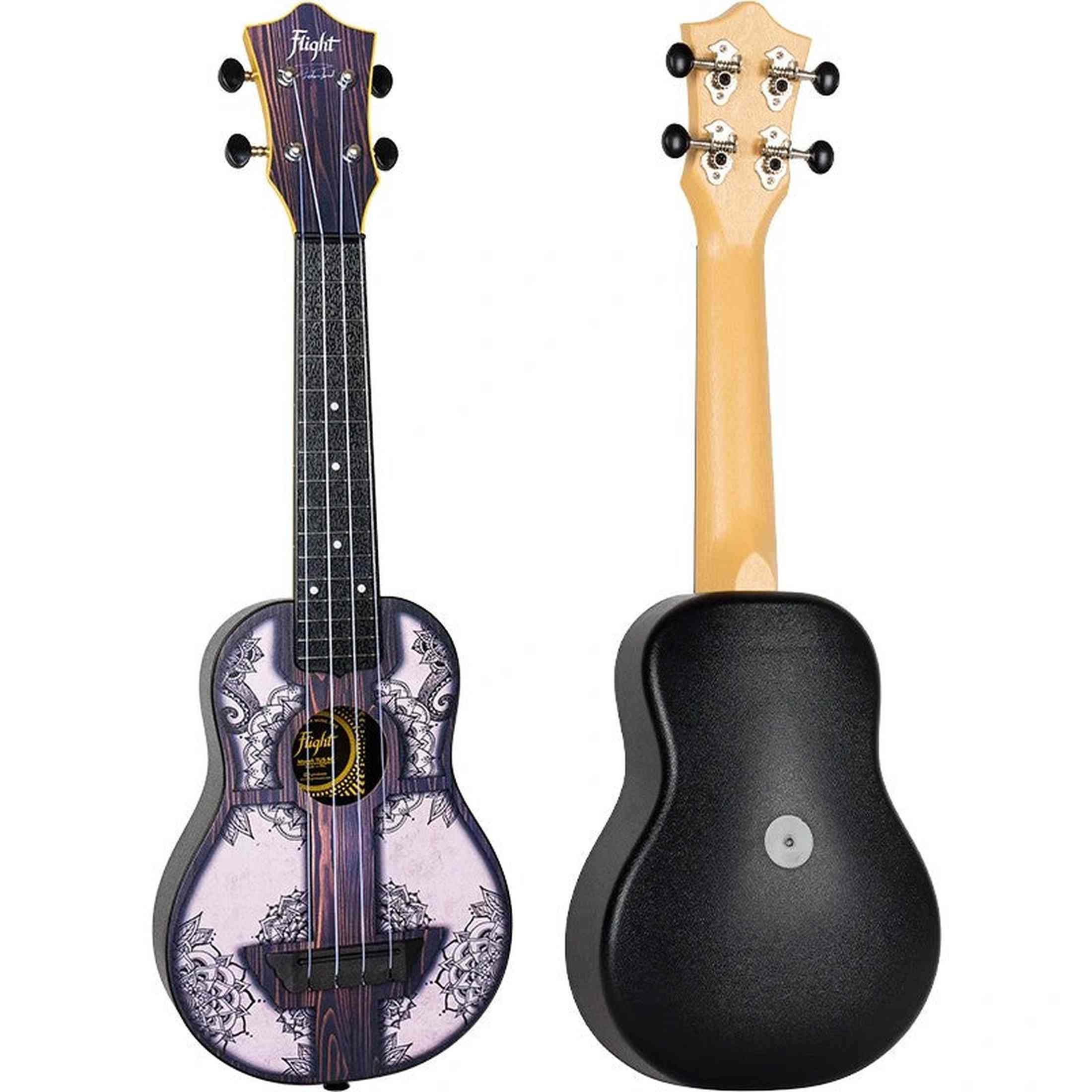 Flight TUS-40 MW Soprano Ukulele Mandala Wood met Linden Top, ABS Body en Aquila Super Nylgut Snaren