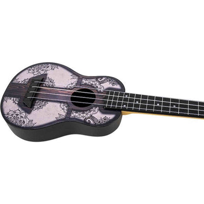 Flight TUS-40 MW Soprano Ukulele Mandala Wood met Linden Top, ABS Body en Aquila Super Nylgut Snaren