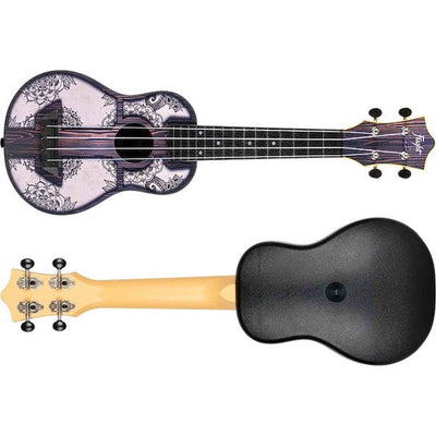 Flight TUS-40 MW Soprano Ukulele Mandala Wood met Linden Top, ABS Body en Aquila Super Nylgut Snaren