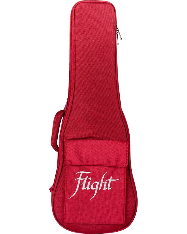 Flight DXBC Deluxe Concert Ukulele Gigbag 15mm Padded Wine Red met Accessoirevak