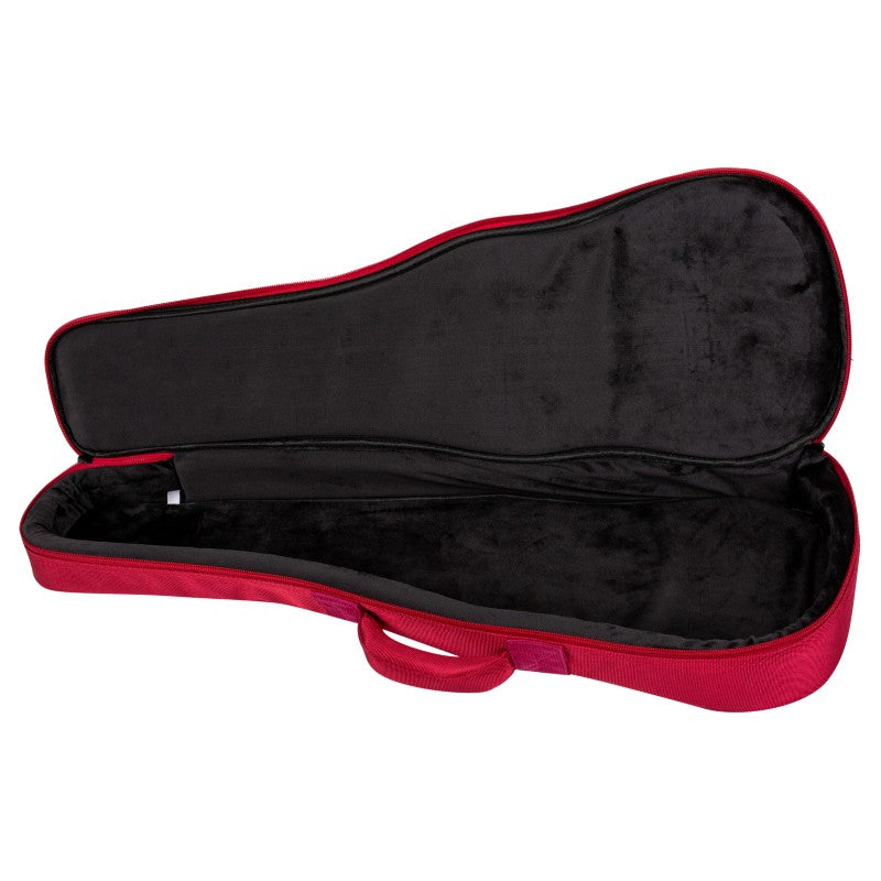 Flight DXBC Deluxe Concert Ukulele Gigbag 15mm Padded Wine Red met Accessoirevak