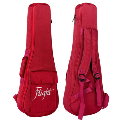 Flight DXBC Deluxe Concert Ukulele Gigbag 15mm Padded Wine Red met Accessoirevak