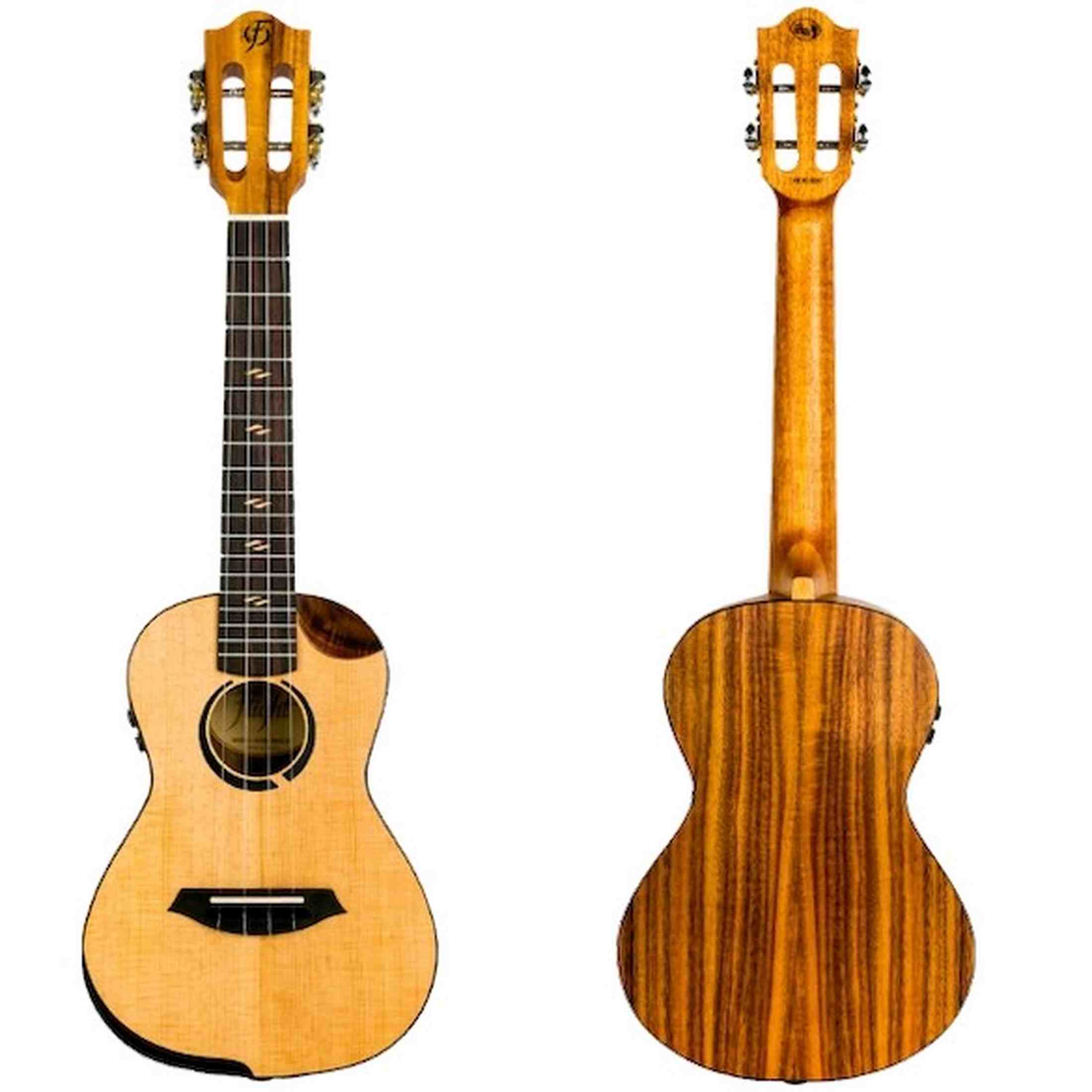 Flight Victoria Concert Soundwave Ukulele met Solid Sitka Spruce Top, Acacia Body en Soundwave Pickup Systeem