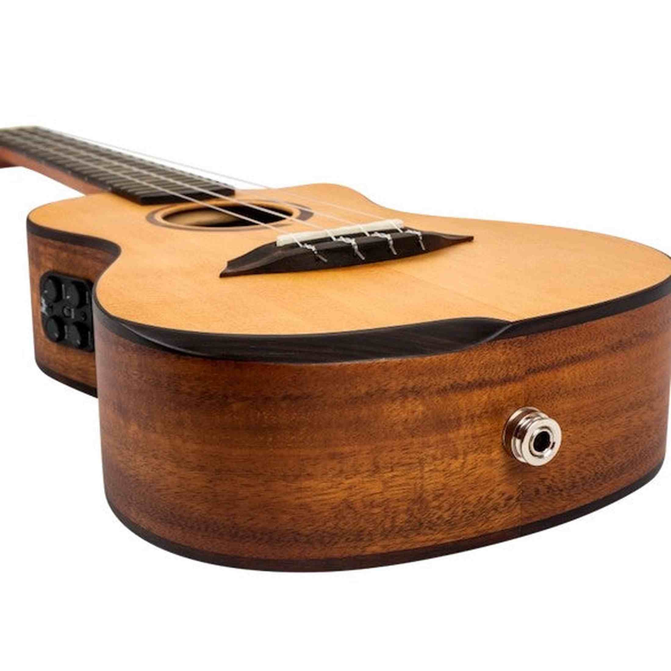 Flight Victoria Concert Soundwave Ukulele met Solid Sitka Spruce Top, Acacia Body en Soundwave Pickup Systeem