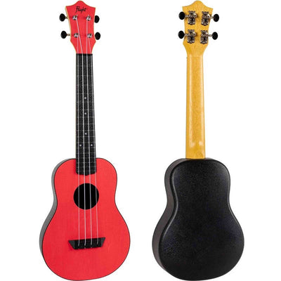 Flight TUC-35 RD Concert Ukulele Rood met Linden Top, ABS Body en Aquila Nylgut Snaren