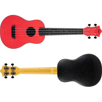 Flight TUC-35 RD Concert Ukulele Rood met Linden Top, ABS Body en Aquila Nylgut Snaren