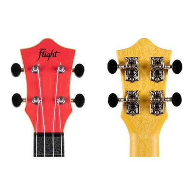 Flight TUC-35 RD Concert Ukulele Rood met Linden Top, ABS Body en Aquila Nylgut Snaren