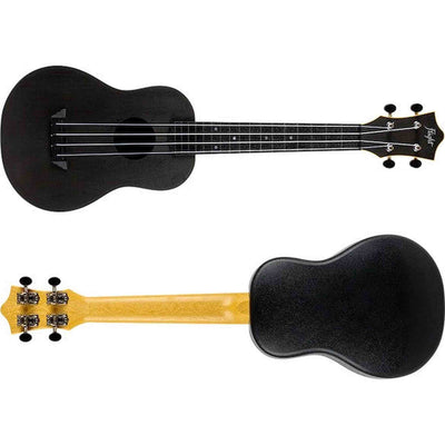 Flight TUC-35 BK Concert Ukulele Zwart met Linden Top, ABS Body en Aquila Nylgut Snaren