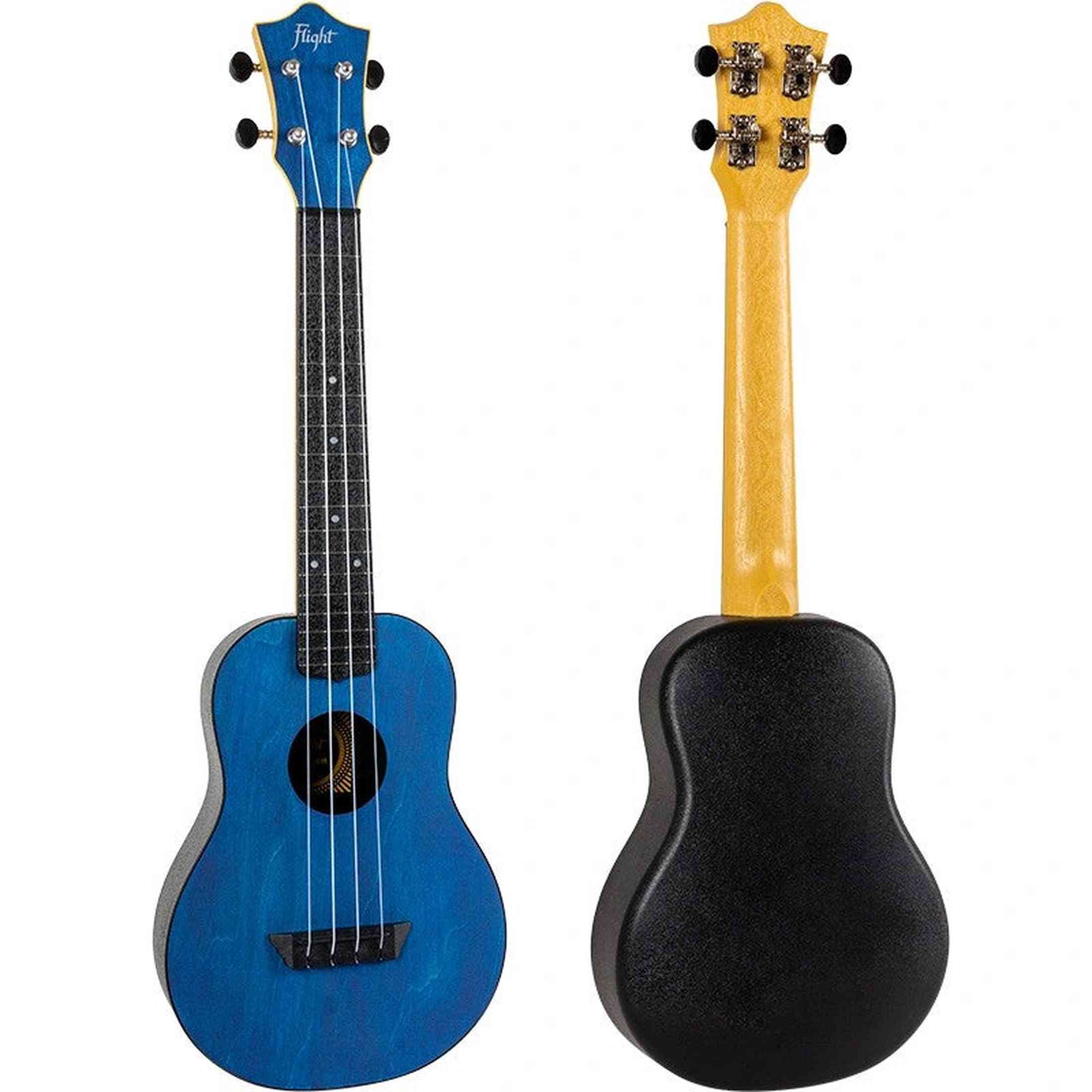 Flight TUC-35 DB Concert Ukulele Donkerblauw met Linden Top, ABS Body en Aquila Nylgut Snaren