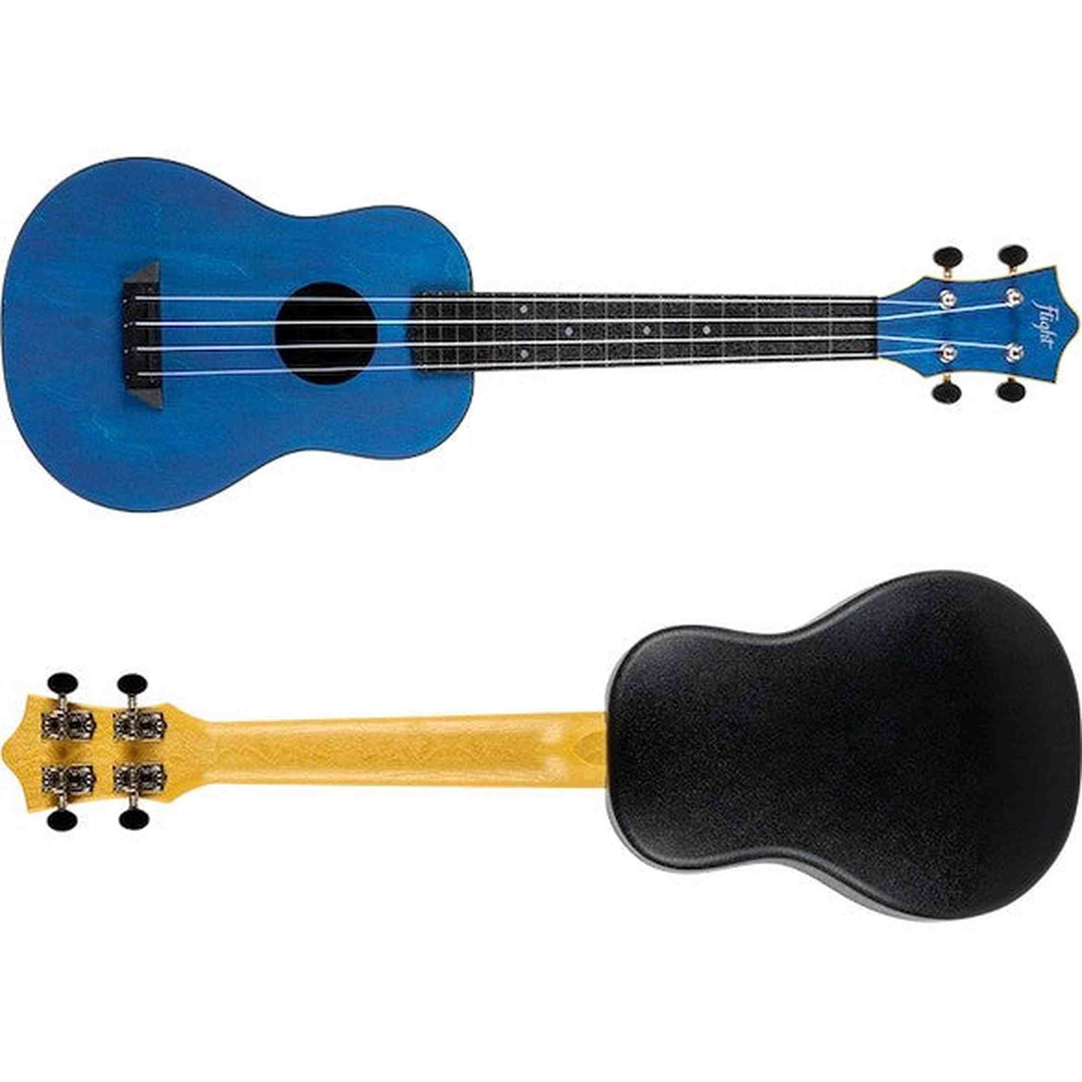 Flight TUC-35 DB Concert Ukulele Donkerblauw met Linden Top, ABS Body en Aquila Nylgut Snaren