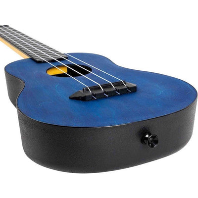 Flight TUC-35 DB Concert Ukulele Donkerblauw met Linden Top, ABS Body en Aquila Nylgut Snaren
