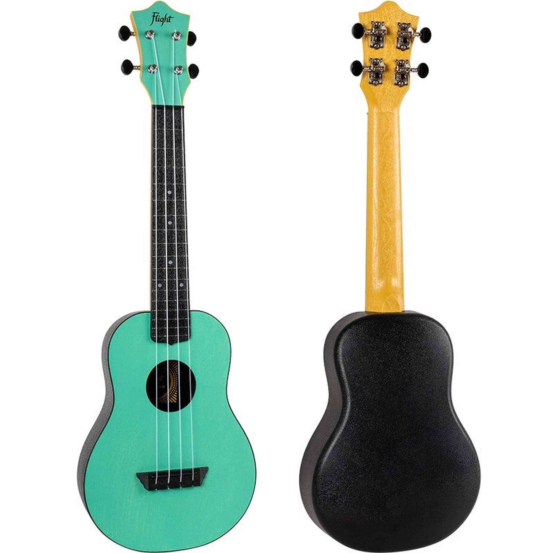 Flight TUC-35 LB Concert Ukulele Lichtblauw met Linden Top, ABS Body en Aquila Nylgut Snaren