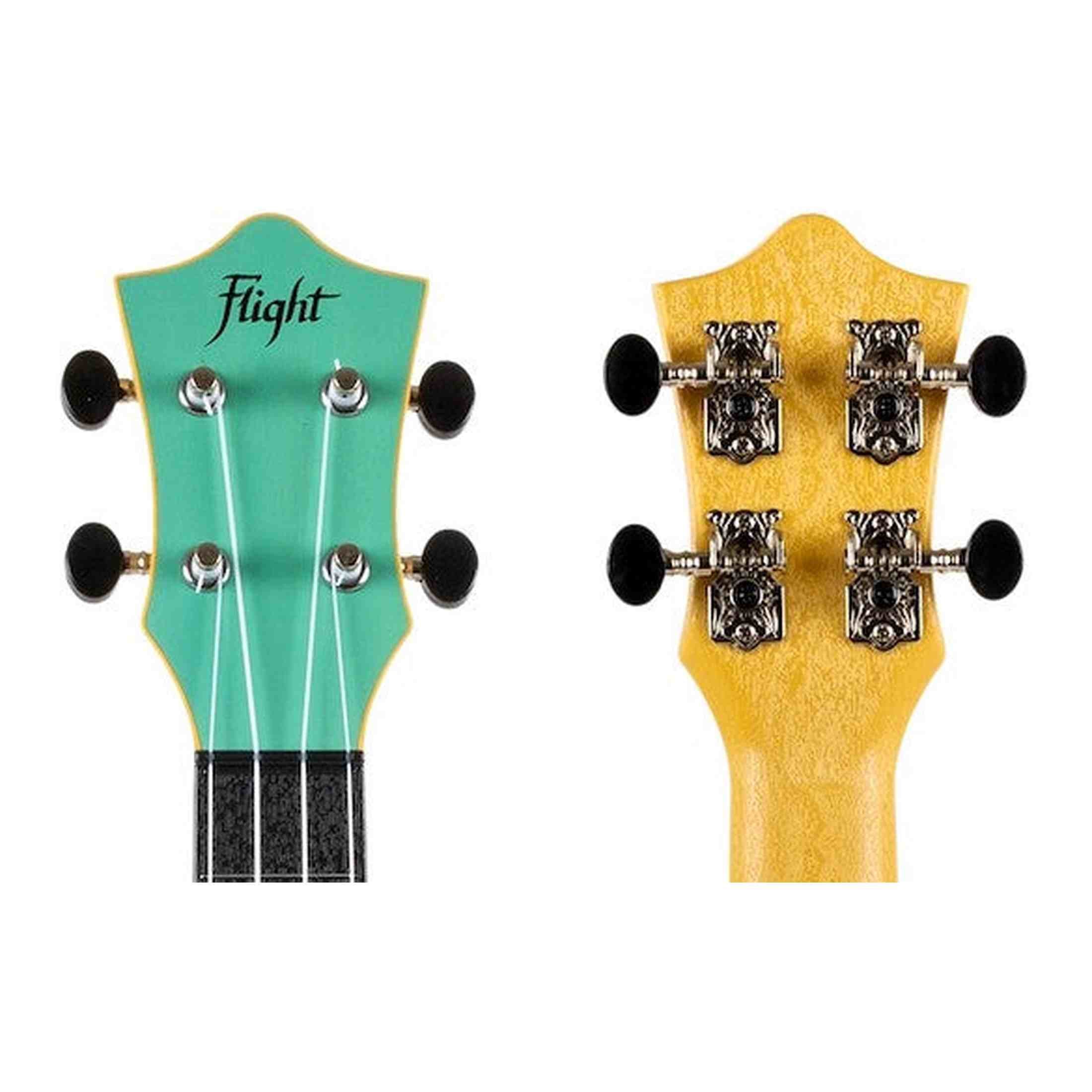 Flight TUC-35 LB Concert Ukulele Lichtblauw met Linden Top, ABS Body en Aquila Nylgut Snaren