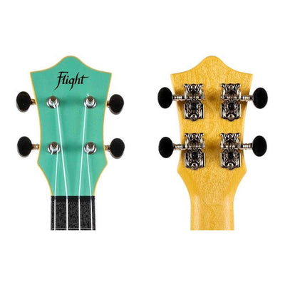 Flight TUC-35 LB Concert Ukulele Lichtblauw met Linden Top, ABS Body en Aquila Nylgut Snaren