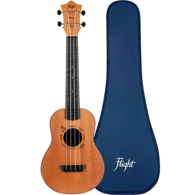 Flight TUC-55 ACACIA Concert Ukulele met Gelamineerde Acacia Top, ABS Body en Aquila Nylgut Snaren