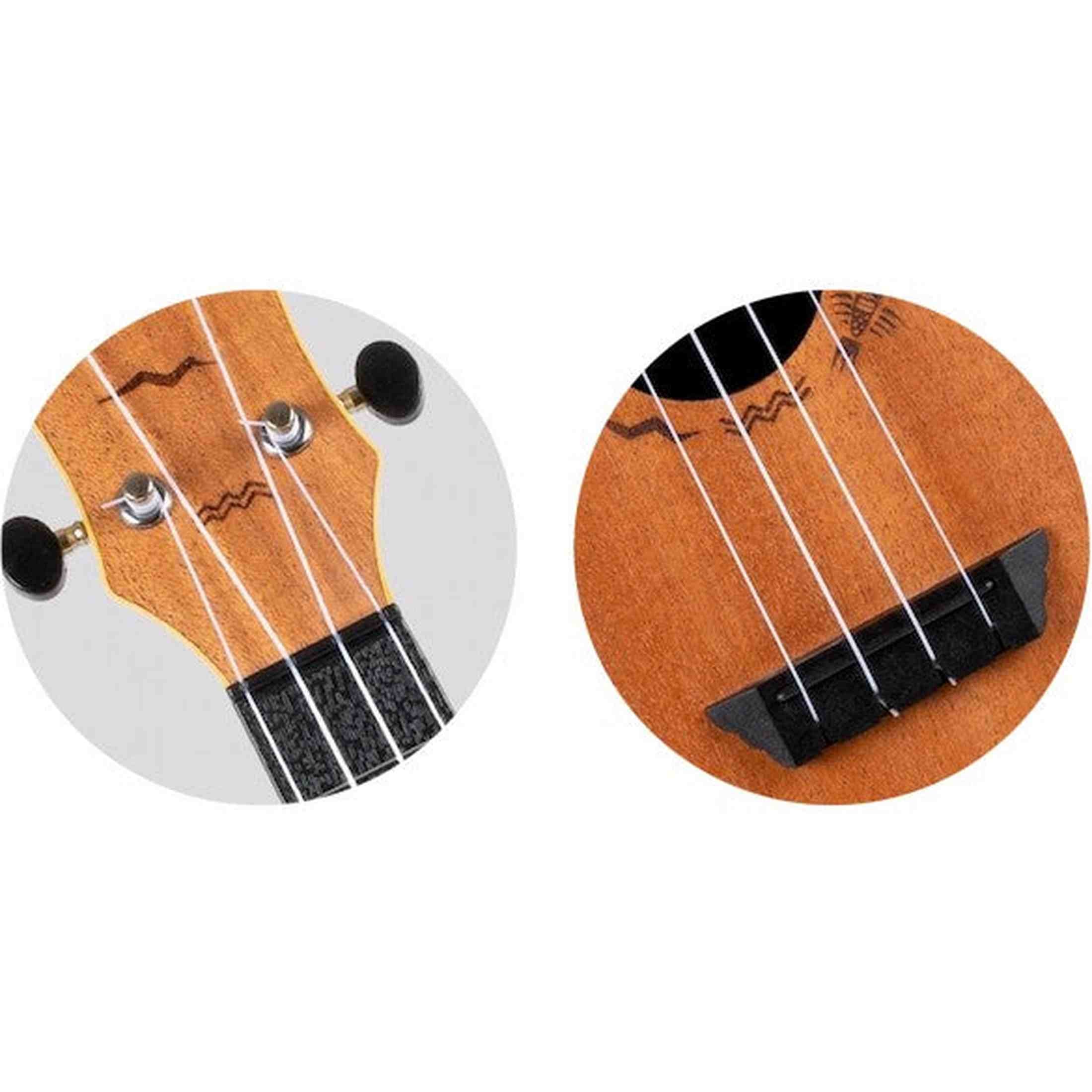 Flight TUC-55 ACACIA Concert Ukulele met Gelamineerde Acacia Top, ABS Body en Aquila Nylgut Snaren