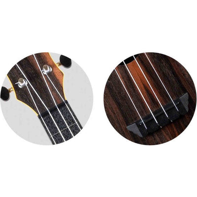 Flight TUC-55 AMARA Concert Ukulele met Gelamineerde Amara Top, ABS Body en Aquila Nylgut Snaren