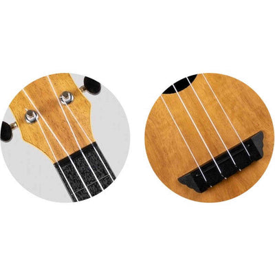 Flight TUC-55 MANGO Concert Ukulele met Gelamineerde Mango Top, ABS Body en Aquila Nylgut Snaren