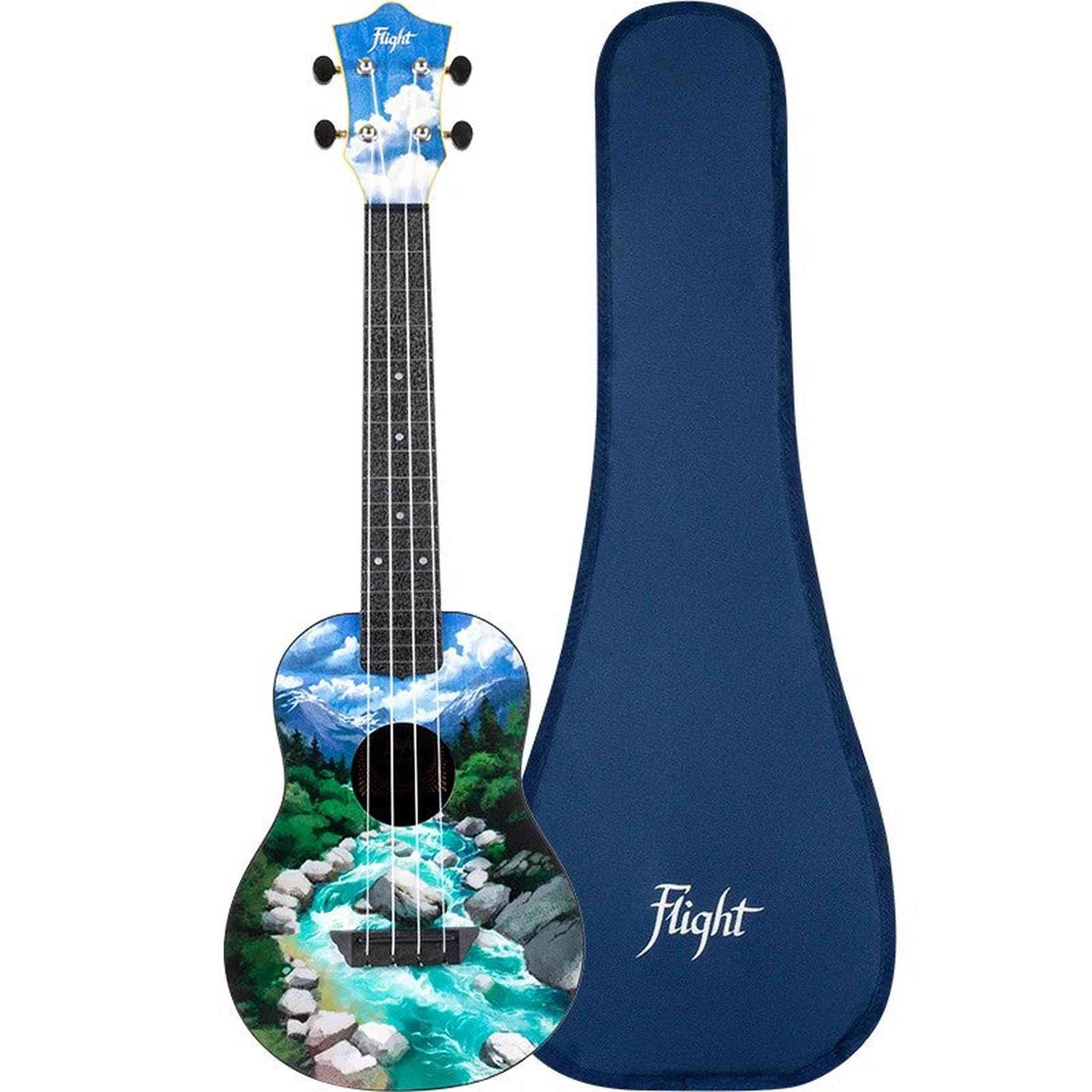 Flight TUC-30 SLO Concert Ukulele Slovenia met Linden Top, ABS Body en Aquila Nylgut Snaren