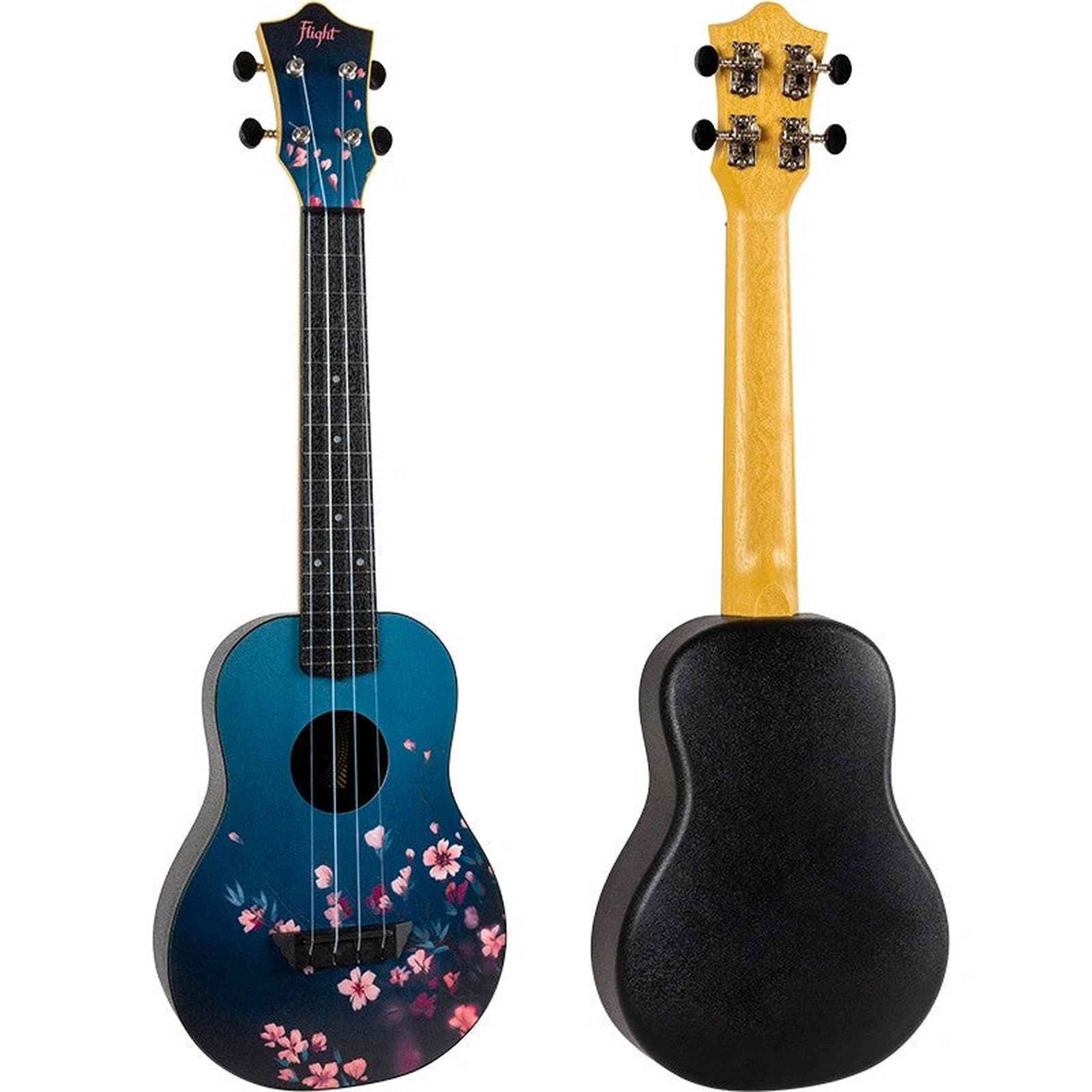 Flight TUC-32 SAKURA Concert Ukulele met Linden Top, ABS Body en Sakura Print