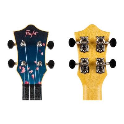 Flight TUC-32 SAKURA Concert Ukulele met Linden Top, ABS Body en Sakura Print