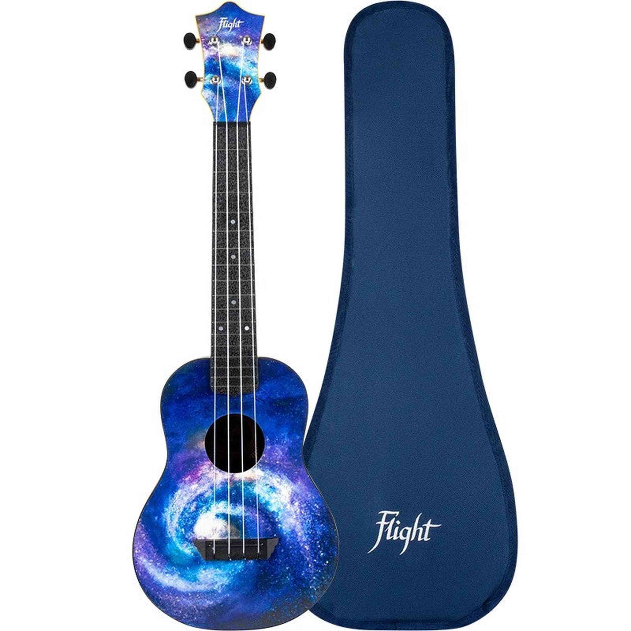 Flight TUC-40 SPACE Concert Ukulele met Linden Top, ABS Body en Aquila Nylgut Snaren