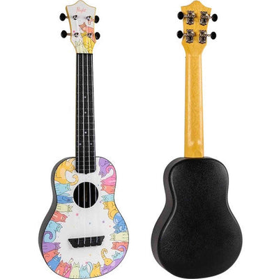 Flight TUC-KITTY Concert Ukulele met Linden Top, ABS Body en Aquila Nylgut Snaren