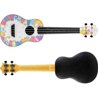 Flight TUC-KITTY Concert Ukulele met Linden Top, ABS Body en Aquila Nylgut Snaren