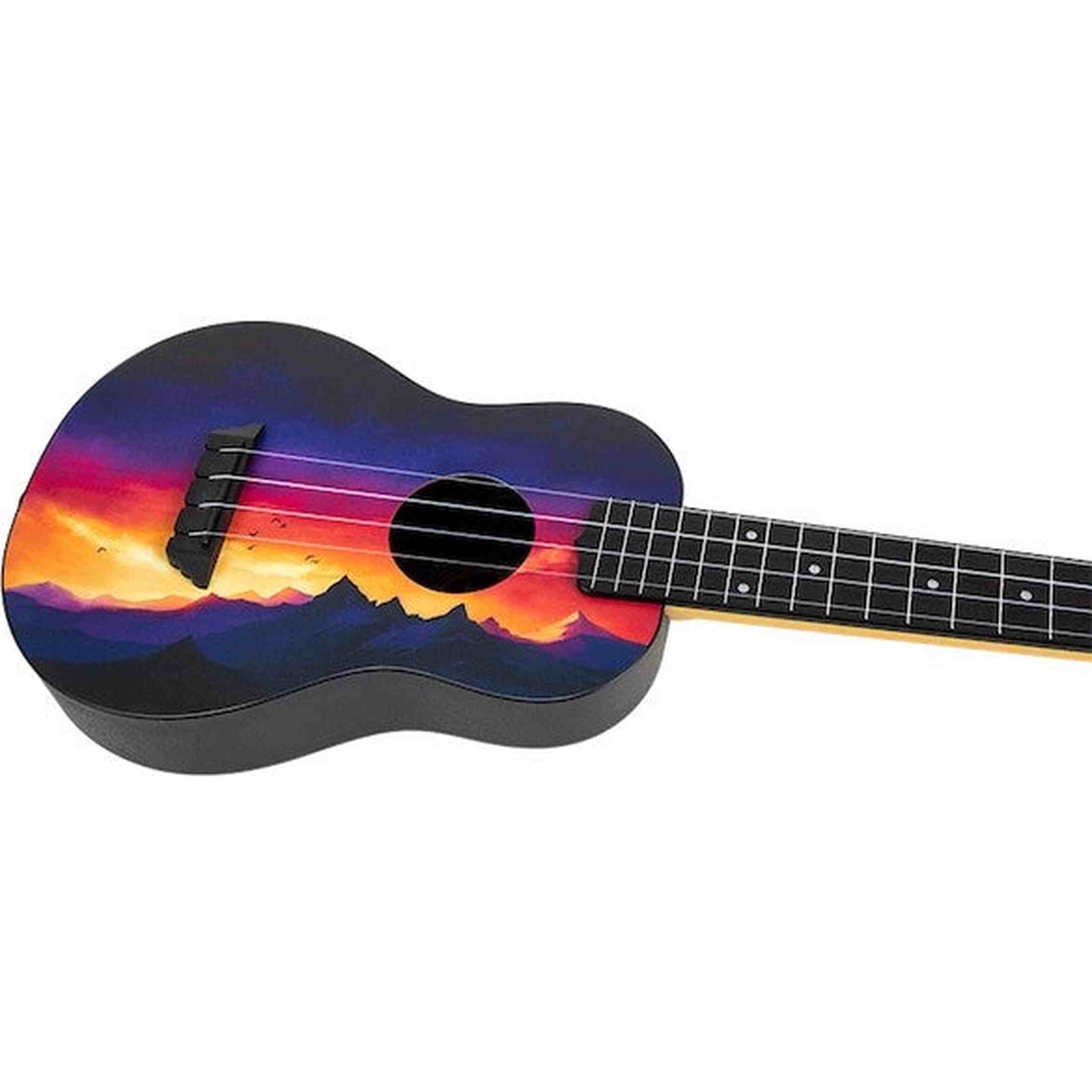 Flight TUC-EE SUNSET Elise Ecklund Signature Concert Ukulele met Linden Top, ABS Body en Aquila Sugar Snaren
