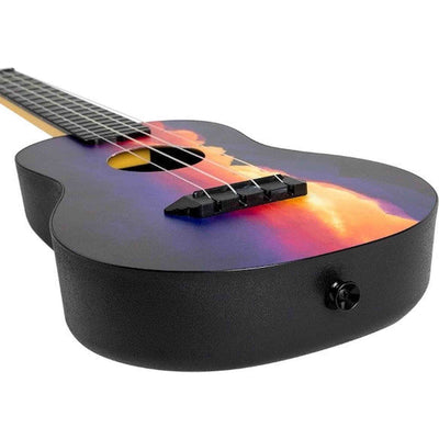 Flight TUC-EE SUNSET Elise Ecklund Signature Concert Ukulele met Linden Top, ABS Body en Aquila Sugar Snaren