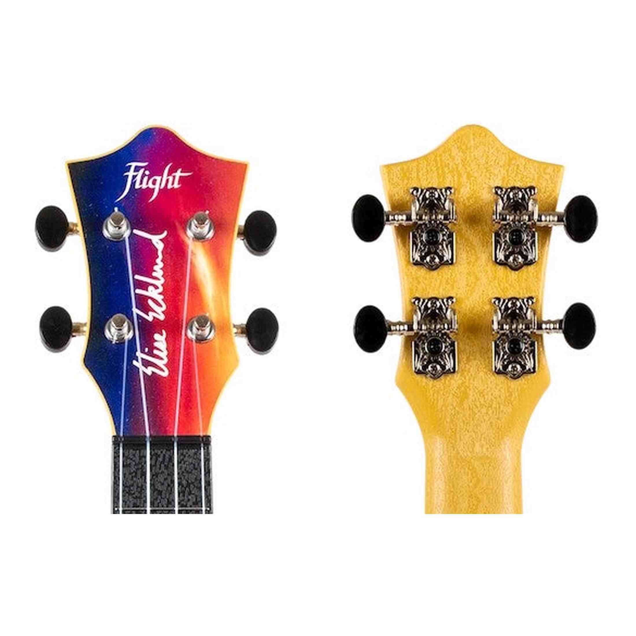 Flight TUC-EE SUNSET Elise Ecklund Signature Concert Ukulele met Linden Top, ABS Body en Aquila Sugar Snaren