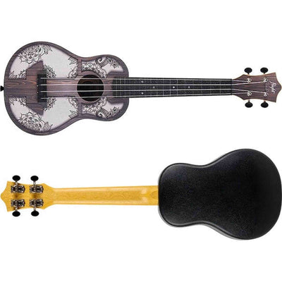 Flight TUC-40 MW Mandala Concert Ukulele met Linden Top, ABS Body en Aquila Nylgut Snaren