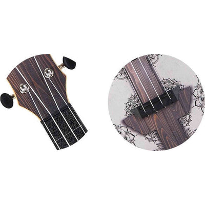 Flight TUC-40 MW Mandala Concert Ukulele met Linden Top, ABS Body en Aquila Nylgut Snaren