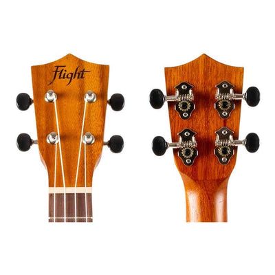 Flight NUC250 Concert Ukulele met Gelamineerd Acacia Body, 38 mm Topkam en Gigbag