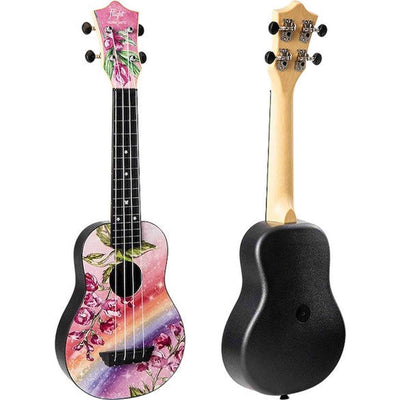 Flight TUS ALYONA SHVETZ Signature Soprano Ukulele met Linden Top, ABS Body en Aquila Snaren