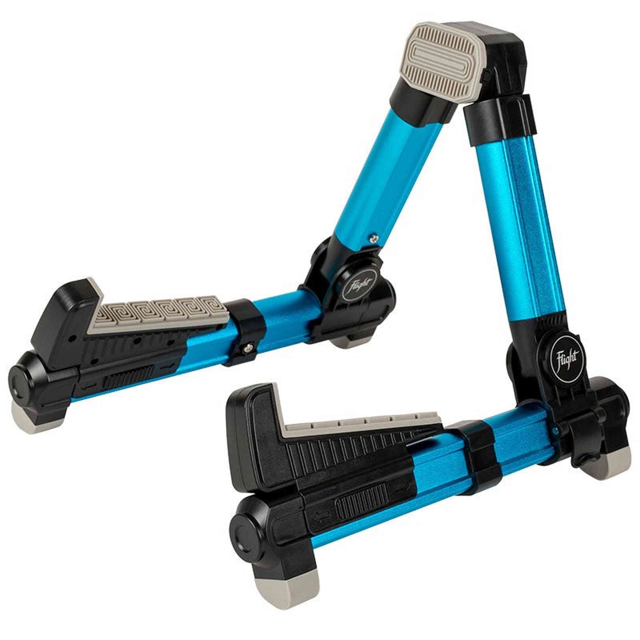 Flight FLUST01-BL Aluminium Ukulele Standaard Opvouwbaar met Rubber Bescherming