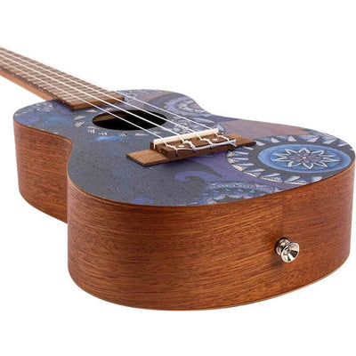 Flight AUC-33 Stardust Concert Ukulele met Sapele Body, Art Design en Aquila Nylgut Snaren