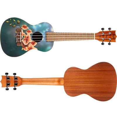 Flight AUC-33 Orchid Concert Ukulele met Spruce Top, Sapele Body en Aquila Nylgut Snaren