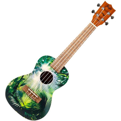 Flight AUC-33 Jungle Concert Ukulele met Spruce Top, Sapele Body en Aquila Nylgut Snaren