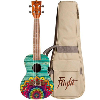 Flight AUC-33 Mansion Concert Ukulele met Spruce Top, Sapele Body en Aquila Nylgut Snaren