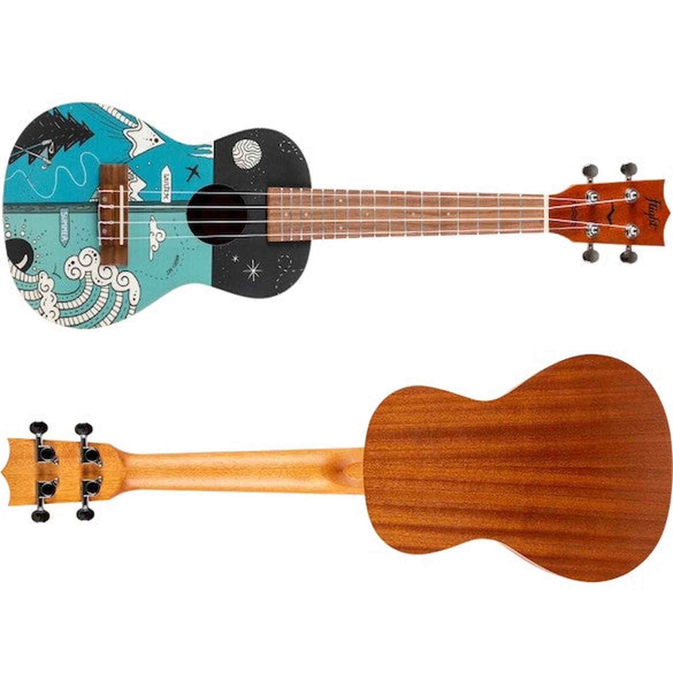 Flight AUC-33 Two Seasons Concert Ukulele met Spruce Top, Sapele Body en Aquila Nylgut Snaren